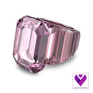 Lucent Cocktail Ring – Bold Blue & Pink Crystals, Statement Fashion Jewelry (Size 6 / EU 52)