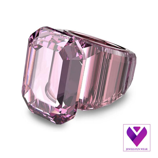 Lucent Cocktail Ring – Bold Blue & Pink Crystals, Statement Fashion Jewelry (Size 6 / EU 52)