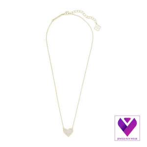 Dainty Heart Pendant Necklace – Adjustable Length Fashion Jewelry for Women